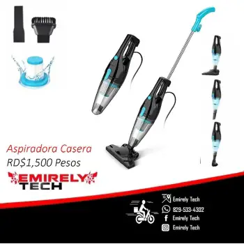 Potente aspiradora vertical y de mano con diseño compacto ligero