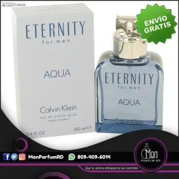 Perfume eternity aqua caballeros by calvin klein. original