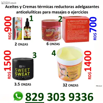 Crema térmica adelgazante para sudar 10 veces mas sweet sweat