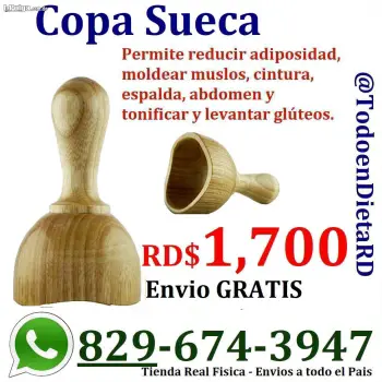 Copas suecas. maderoterapia corporal