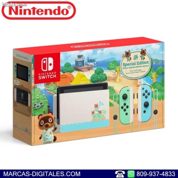 Nintendo switch animal crossing edicion limitada consola de videojuego