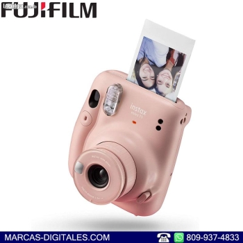 Fujifilm instax mini 11 color rosado camara y 10 fotos instantaneas