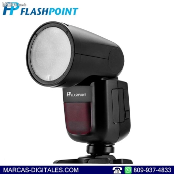 Flashpoint zoom li on r2 ttl flash circular de bateria de litio aka v1