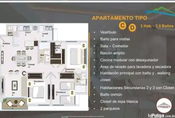 Apartamento vista al mar sde - zona oriental 3 habitaciones