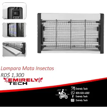 Lampara mata mosquitos moscas insecto luz ultravioleta