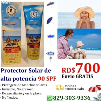 Protectores solares pantallas solares filtros solares de alta potencia