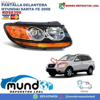 Pantalla delantera hyundai santa fe 2008