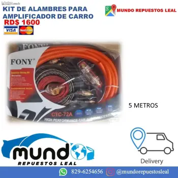 Kit de alambre para amplificador de carro