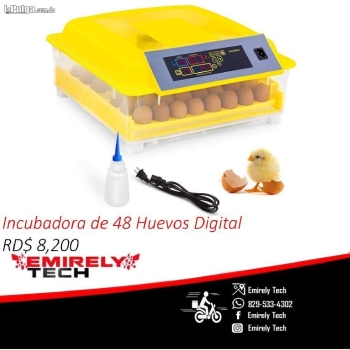 Incubadoras de 48 huevos digital automatico para pollo pato aves