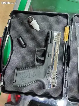 Pistola de fogueo retay xr plateada