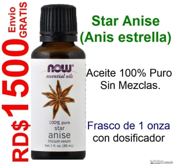 Aceite esencial puro de anis anis estrella puro importado en santo dom