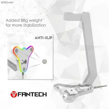 Stand fantech rgb ac3001s para headset blanco