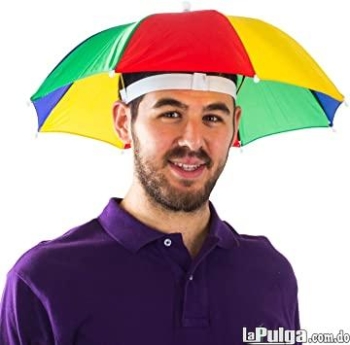 Sombrero de paraguas sombrilla gorro de proteccion solar adultos y ni