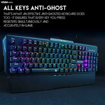 Teclado gaming fantech mk882 pantheon – teclas mecánicas rgb progra