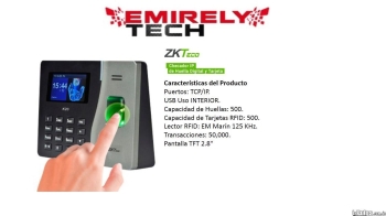 Reloj biometrico ponchador de asistencia zkteco modelo k20