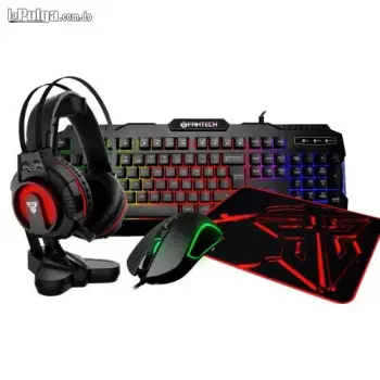 Combo gaming fantech p51 tecladomousemousepadheadsetstand