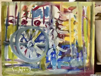 Guillo pérez rueda de carreta 16 x 20 certificado us1500