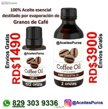 Aceite puro genuino original de cafe esencial importado