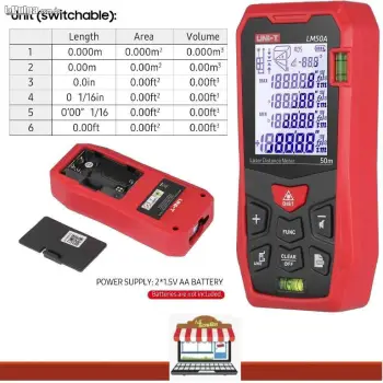 Medidor de distancia laser digital 50 m