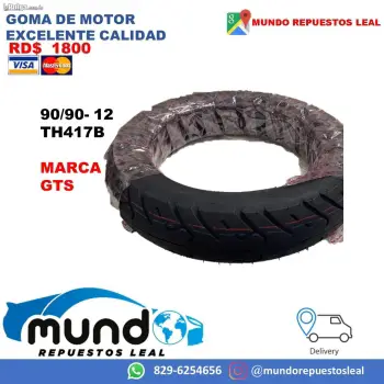 Goma de motor 90 90 aro 12