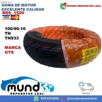 Goma de motor 90 90 aro 10