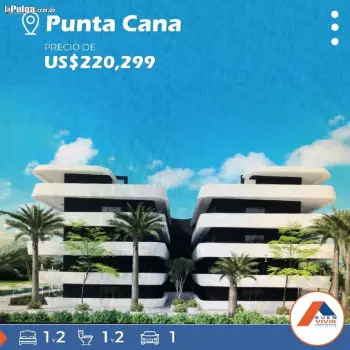 Apartamento en sector punta cana - punta cana 2 habitaciones 1 parqueo