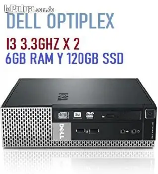 MICRO CPU DELL OPTIPLEX i3 3.3GHZ X 2 CON SSD 128GB Y 6GB RAM 7999