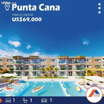 Apartamento en sector punta cana - punta cana 1 habitaciones 1 parqueo