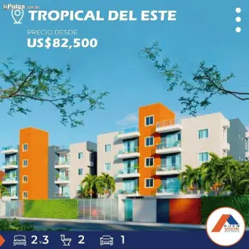 Apartamento en sector sde - tropical del este