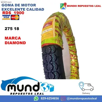 Goma de motor 275 18 diamond