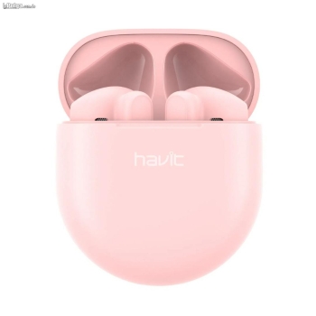 Audifono bluetooth havit mod. 916 tws rosado bluetooth 5.0cargador
