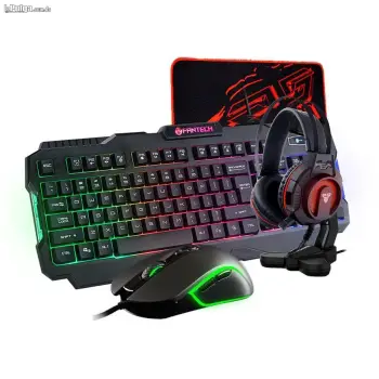 Combo gaming fantech p51 tecladomousemousepadheadsetstand