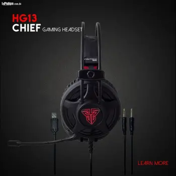 Headset fantech hg13 chief gaming led rojo