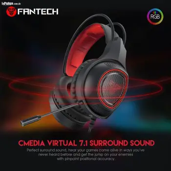 Headset fantech hg16 sniper gaming rgb