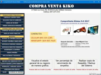 Sistema para compraventa y casas de empeÑos compra venta