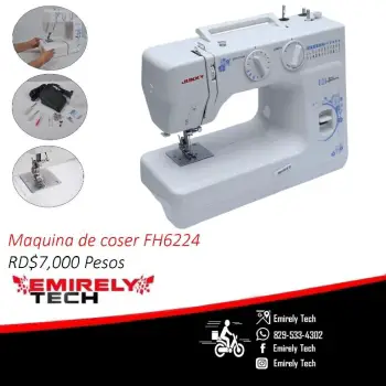 Maquina de coser electrica multifuncional profesional jukky fh6224