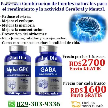 Pastillas para el redimiento del cerebro y mental combo cerebro