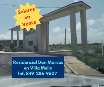 Solares en venta en villa mella  residencial don marcos