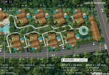 En venta proyecto turístico tipo duplex y bungalow en las terrenas