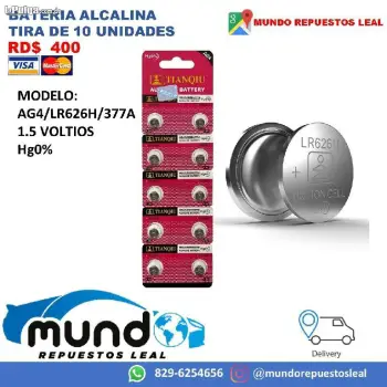 Bateria alcalina lr626h 377a