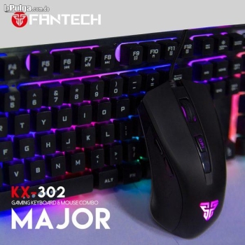 Combo teclado y mouse fantech kx-302 rgb usb