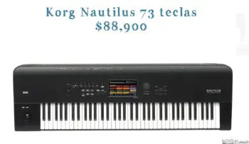 Piano korg nautilus 73 teclas