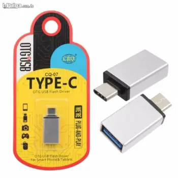 Adaptador otg tipo c a usb type-c universal