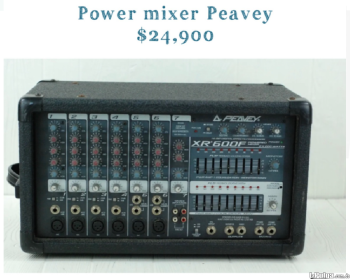 Power mixer peavey