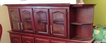 Gabinete para cocina de cuatro puerta con esquinero