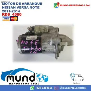 Motor de arranque nissan march versa note 2011 al 2014