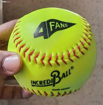 Pelota para softball 4fans jm180 cork center amarilla