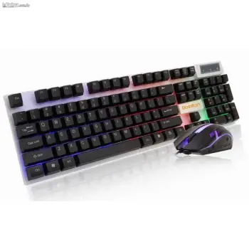 Teclado y mouse gamer bosston 8310 retro iluminado