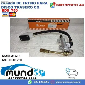 Bomba de freno trasero para cg