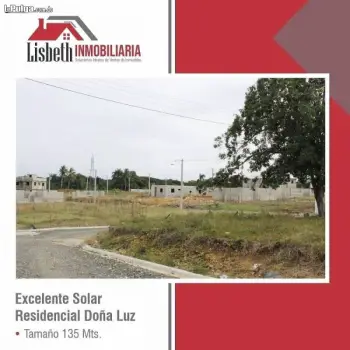 Vendo terreno  de 138 mts.  en residencial doña esther